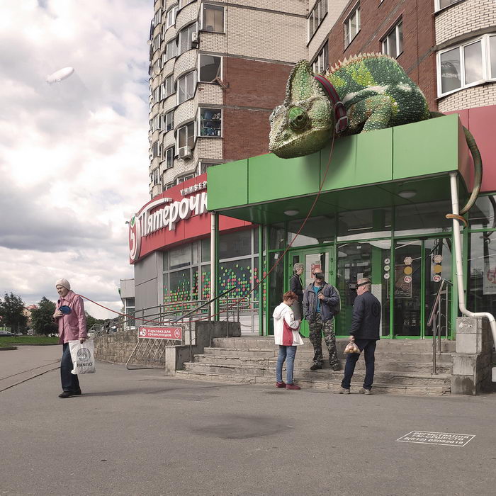 Гигантские животные в русских городах: проект Вадима Соловьева Гигантские животные в русских городах: проект Вадима Соловьева