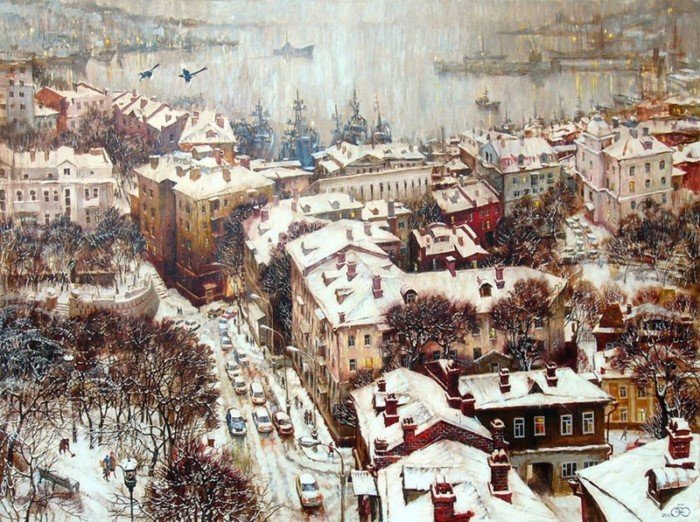 Владивосток в картинах Евгения и Оксаны Осиповых
