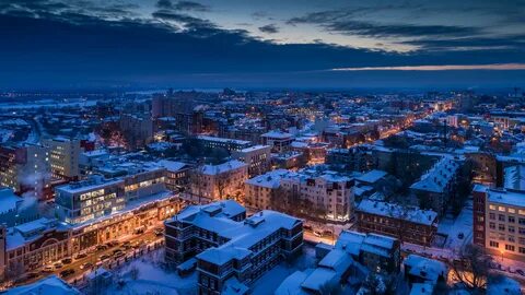 Зимняя Самара с высоты. 