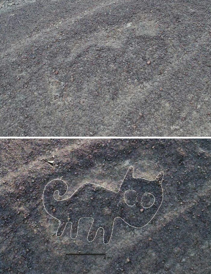 Более 140 древних геоглифов были найдены в песках Перу Наска, команда, новых, Сакаи, только, исследование, линий, открытий, изображения, представляют, также, геоглифа, искусственного, около, очень, интеллекта, животных, между, объектов, людей