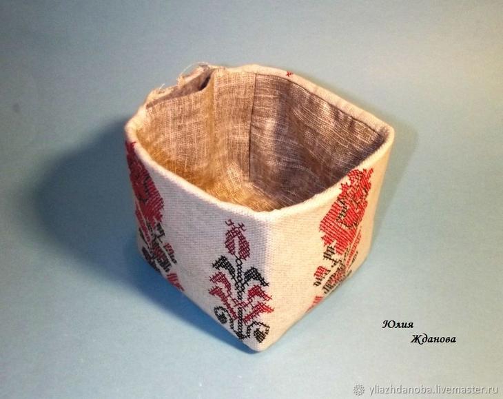 Создаем органайзер для рукодельницы. Два в одном: корзинка + игольница в славянском стиле идеи