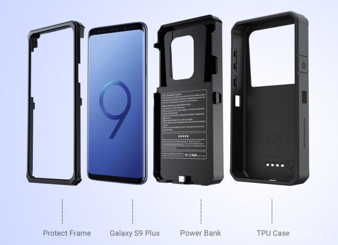 ZeroLemon продает для Galaxy S9+ и S9 чехол с батареей повышенной ёмкости (3 фото) ZeroLemon продает для Galaxy S9+ и S9 чехол с батареей повышенной ёмкости (3 фото)
