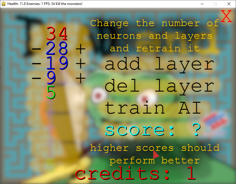 Это игра которая на основе ваших действий учится играть сама в себя