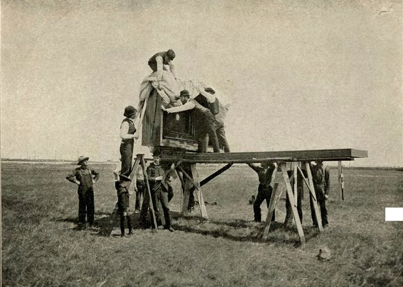 Как в 1900 году создали самую большую фотокамеру в мире, чтобы снять всего один поезд