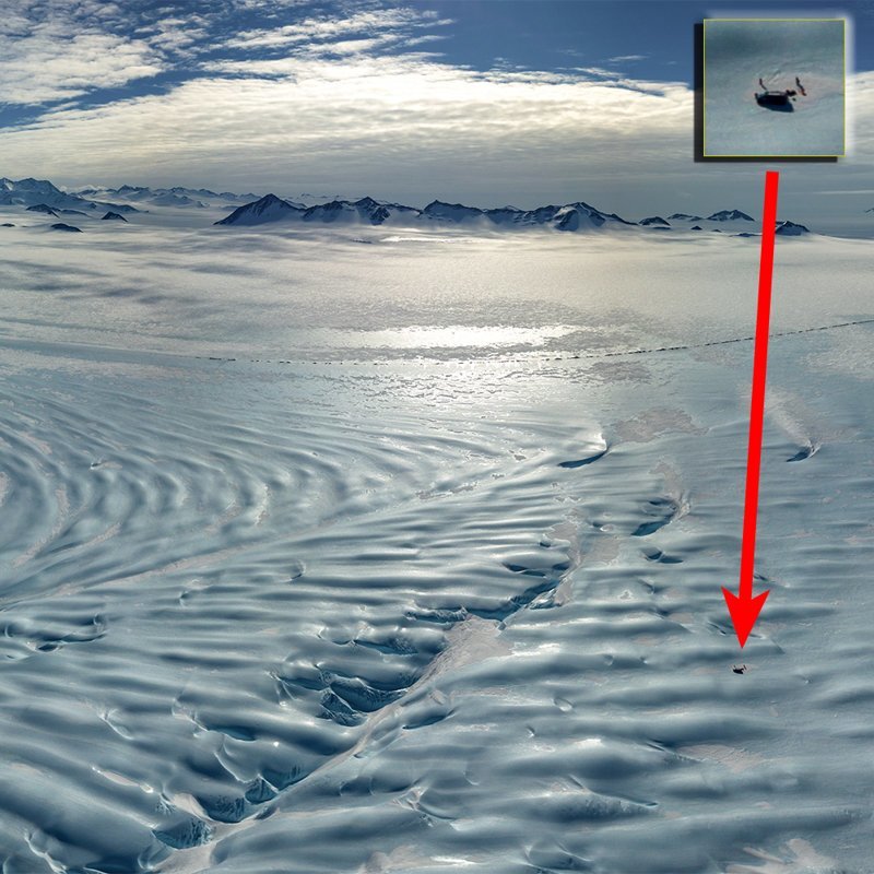 Или так. Чтобы понять величину застывших волн, взгляните на этот снимок антарктида, интересно, пик Винсона, путешествие, скалолазание, фотоотчет