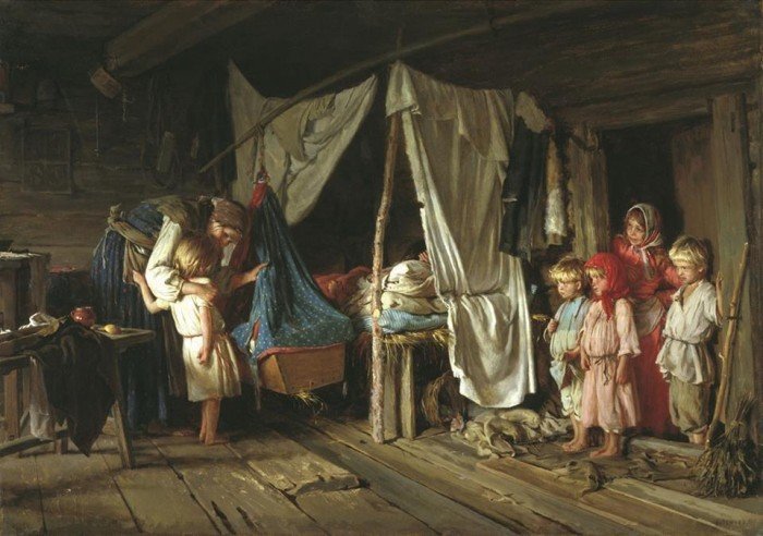 На Руси существовал целый ряд правил и традиций, связанных с родами и младенцами интересное, младенцы, ношение, обычаи, пеленание, факты