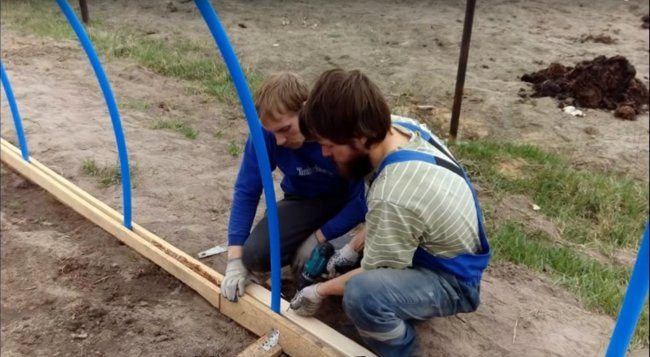 Бюджетная теплица из труб ПВХ бюджетная теплица