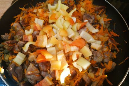Мясное рагу из свинины с овощами мясные блюда,овощные блюда