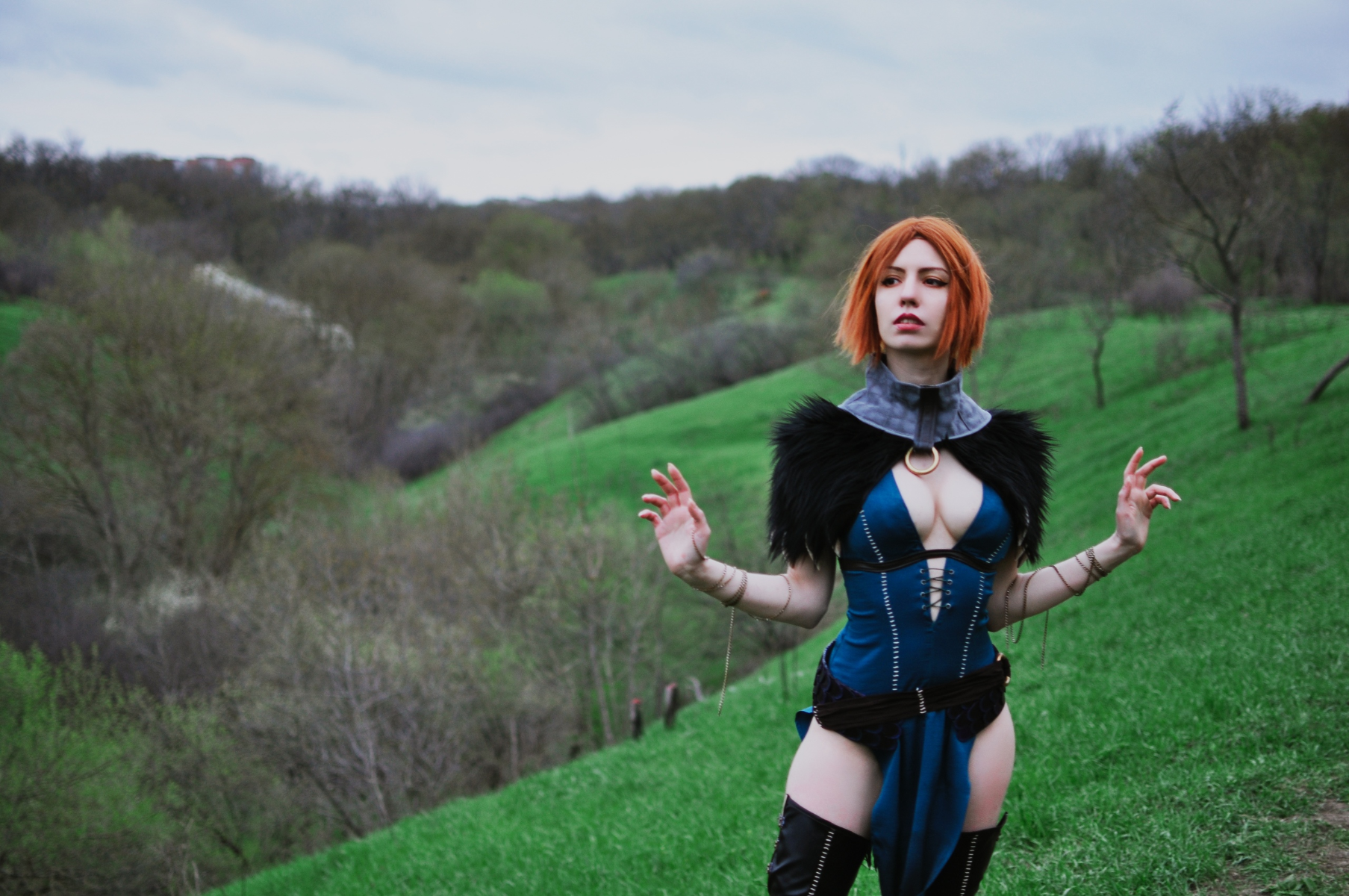 Косплей. Серый Страж - Героиня Ферелдена из Dragon Age: Начало Игры,косплей