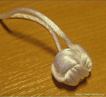 Плетение узла «Обезьяний кулак» Плетение узла «Обезьяний кулак» плетение узлов,рукоделие,своими руками