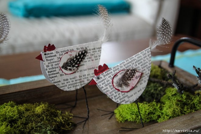 Креативные пасхальные курочки из книжных страниц Креативные пасхальные курочки из книжных страниц мастер класс