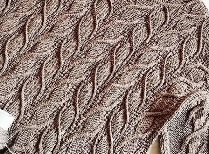 Бесподобный узор и модный джемпер от Норы Гоан вязание,мода,одежда