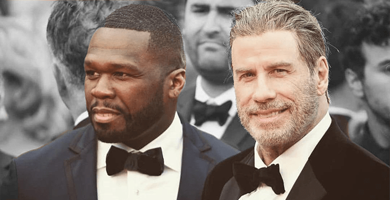 Джон Траволта станцевал на сцене с 50 Cent