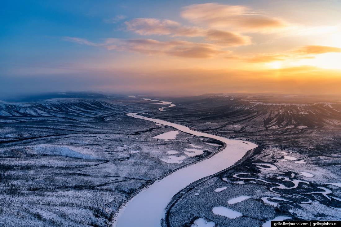 красноярский край, эвенкия, зимняя природа