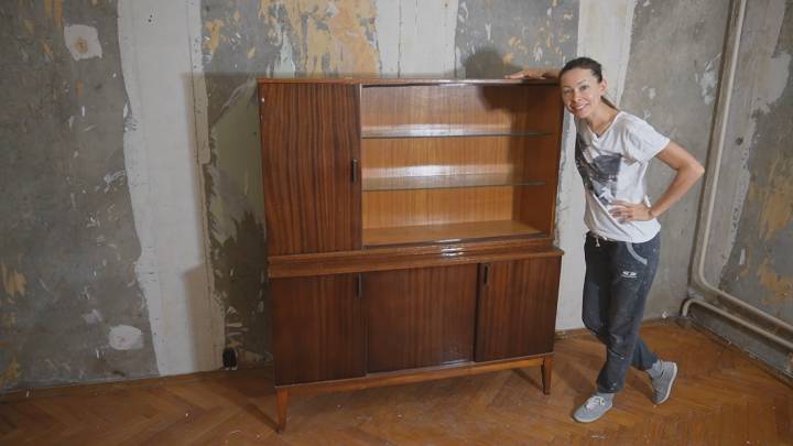 Новый предмет мебели из старого серванта всего за 500 рублей