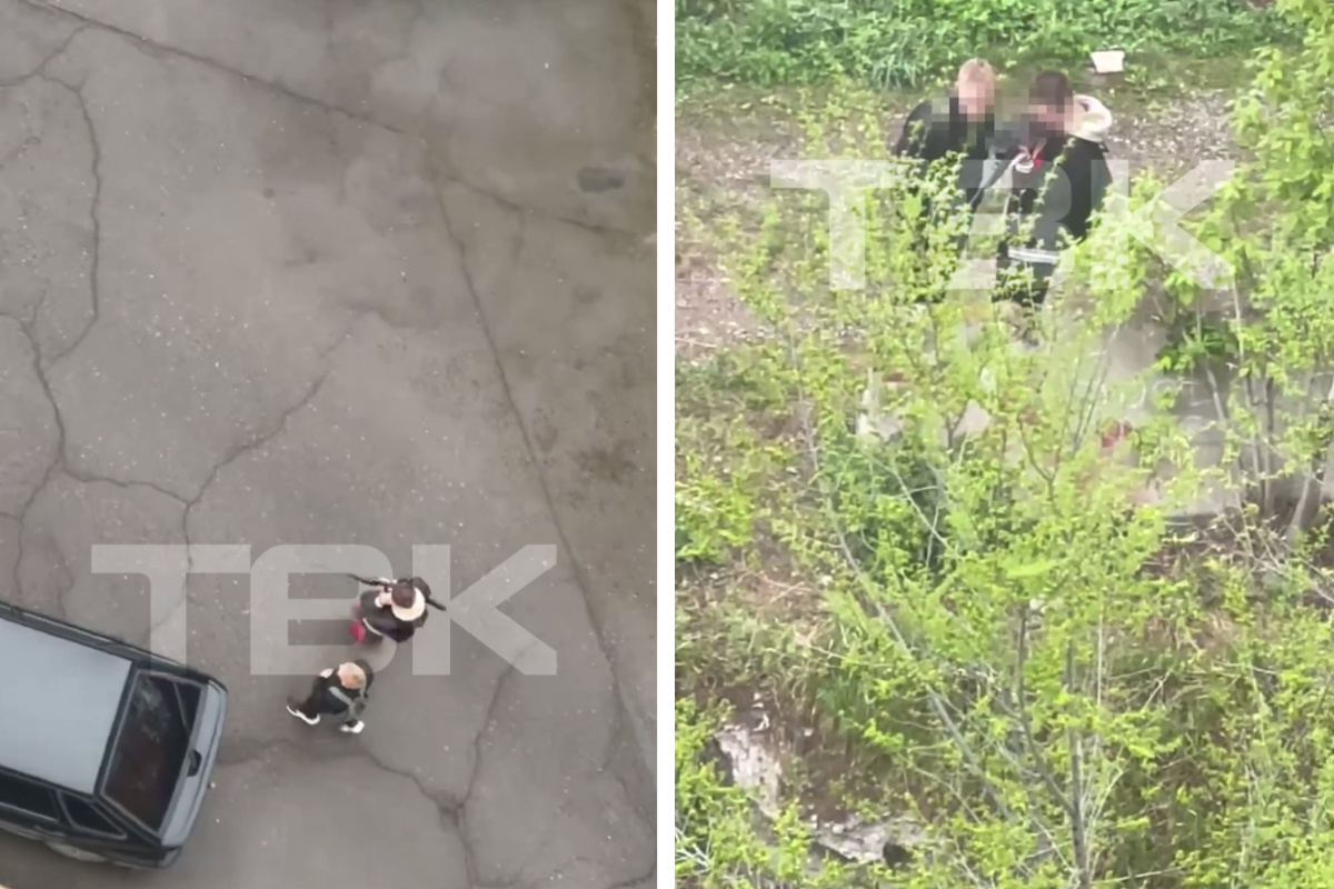 В Красноярске заметили стреляющих из винтовки подростков