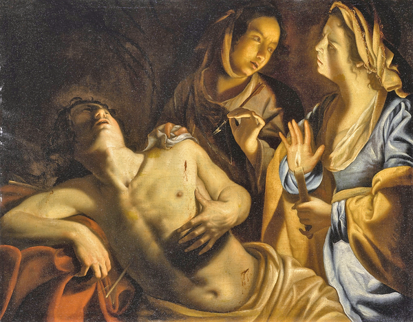 "Святая Ирина, ухаживающая за святым Себастьяном", 1630-е , 101×127.5 см