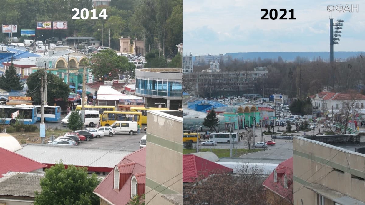 Как изменится крым после. Центральный рынок Симферополь до и после. Симферополь до и после 2014. Симферополь до и после. Крым до 2014 и после.