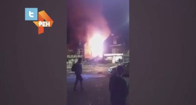Видео с места взрыва в Англии