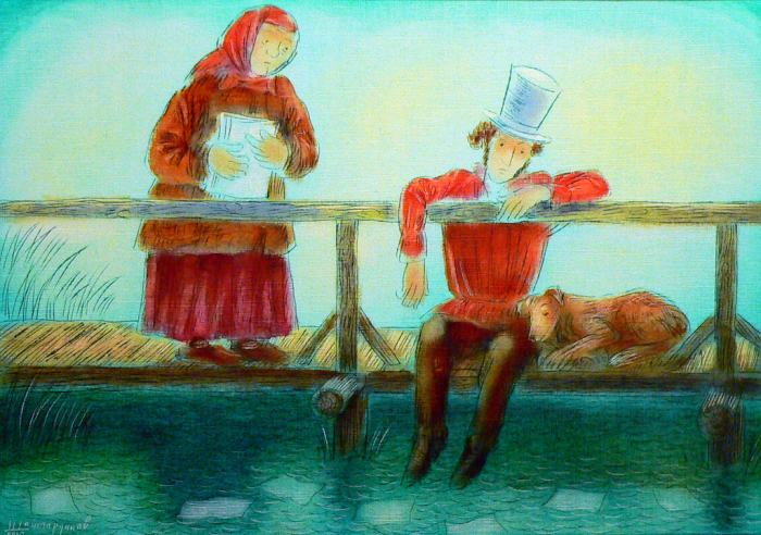 «Арина Родионовна и Александр Сергеевич»: Душевно-шуточная серия картин о поэте и его няне «Арина Родионовна и Александр Сергеевич»: Душевно-шуточная серия картин о поэте и его няне