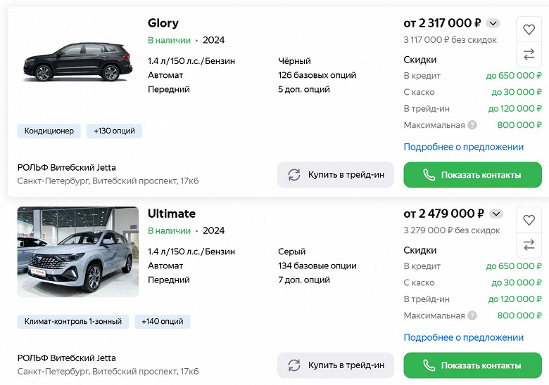 Заменитель Skoda Karoq c гарантией 2 года и 6-ступенчатым «автоматом» — 2,3 млн рублей. Дилеры устроили распродажу Jetta VS7