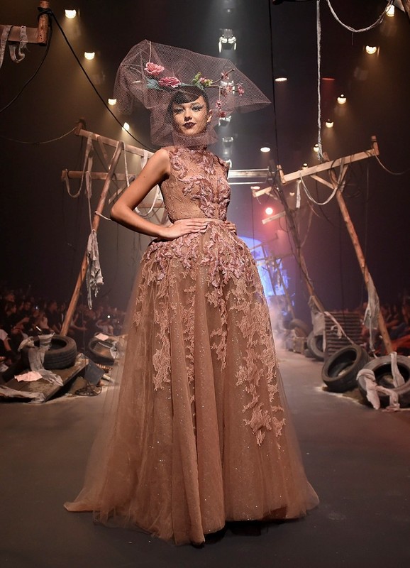 A model walks the runway during the Amato show at Fashion Forward March 2017 held at the Dubai Design District on March 25, 2017 in Dubai, United Arab Emirates.