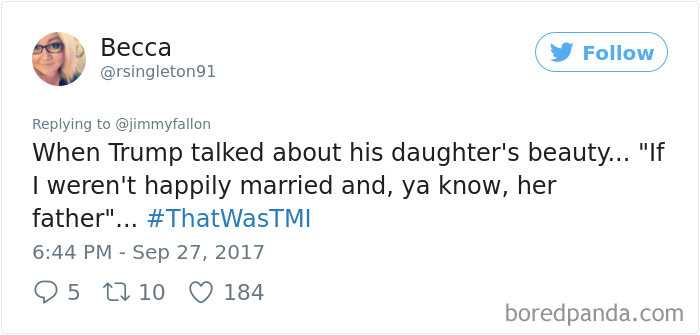 That Was Too Much Information Tweets Jimmy Fallon