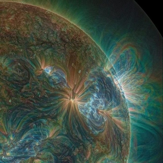 Так выглядит солнце через УФ-линзы интересно., факты, фото