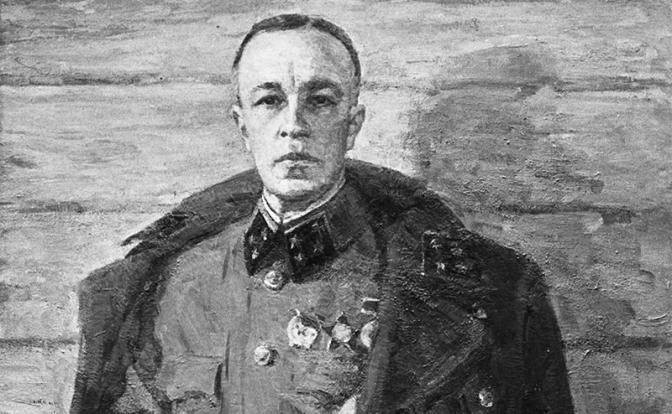 На фото: портрет генерала Дмитрия Михайловича Карбышева