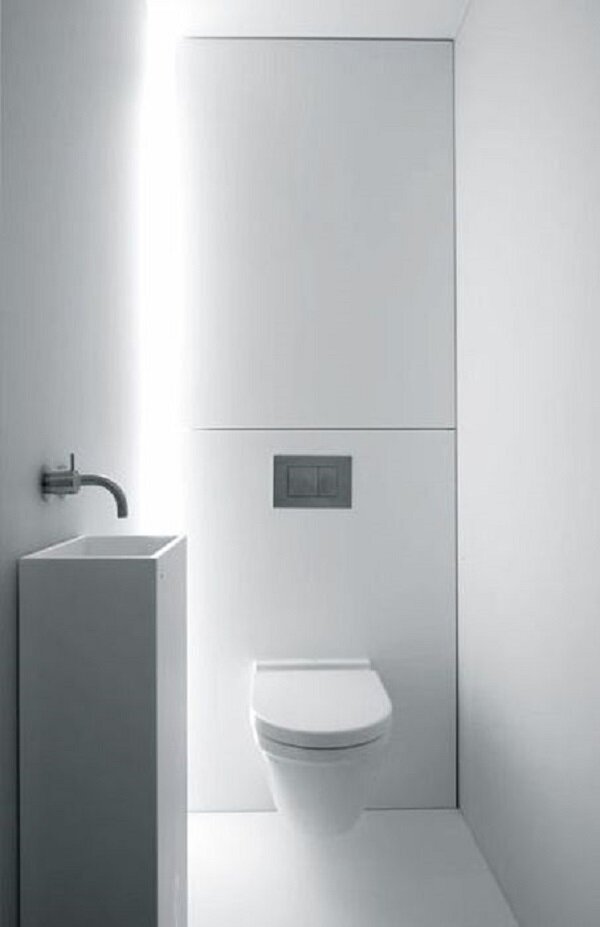 10 стильных решений для крохотного туалета! К тому же, так практично помещения, можно, площадь, очень, больше, полки, увеличит, пространство, зрительно, будут, интерьер, только, маленького, небольшого, оформлении, ремонт, легко, стоит, выглядит, которых