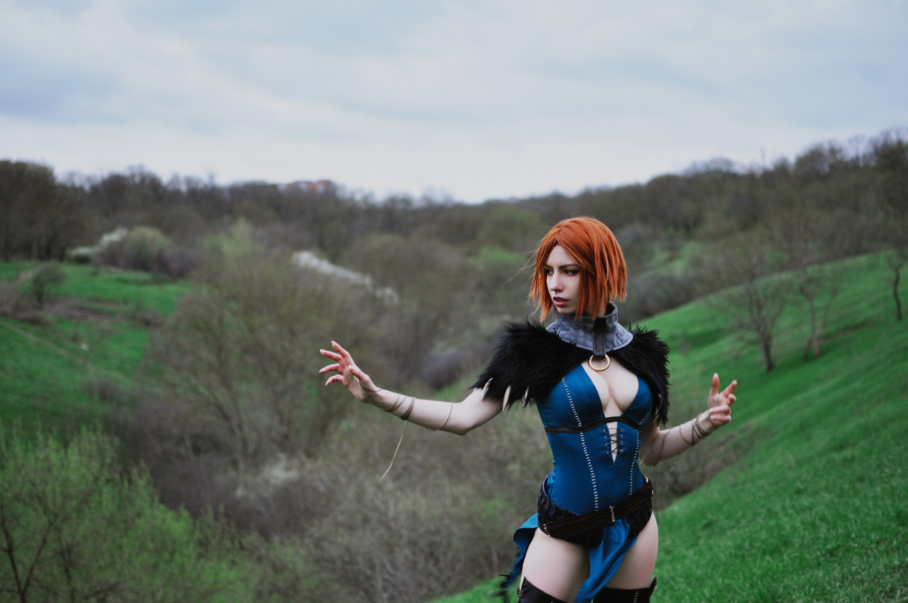 Косплей. Серый Страж - Героиня Ферелдена из Dragon Age: Начало Игры,косплей