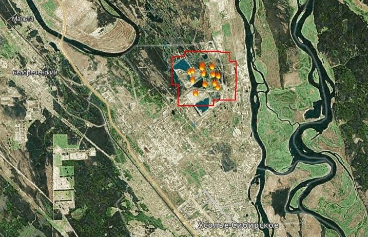 Карта п белореченский усольского района иркутской области