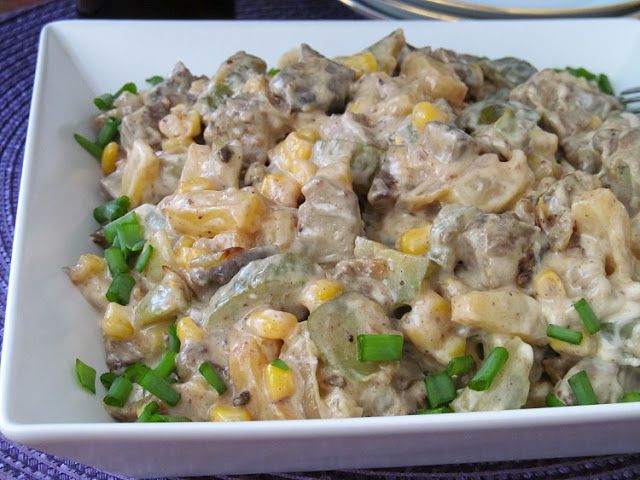 Салат с печенью и ананасами Салат с печенью и ананасами кулинария,салаты