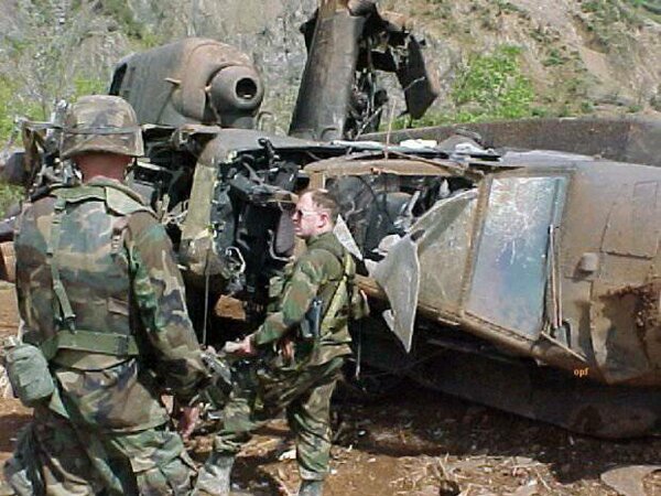 «Апач» Армии США, сбитый сербами в ходе операции «Стрела»