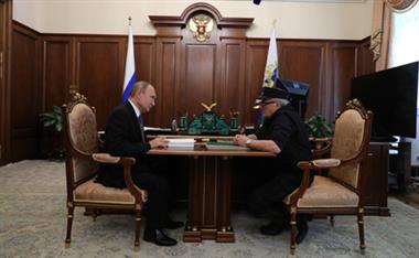 Владимир Путин и Михаил Шемякин