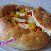 Пицца   Фаршированная лепёшка /Gefüllte Fladenbrot-Pizza
