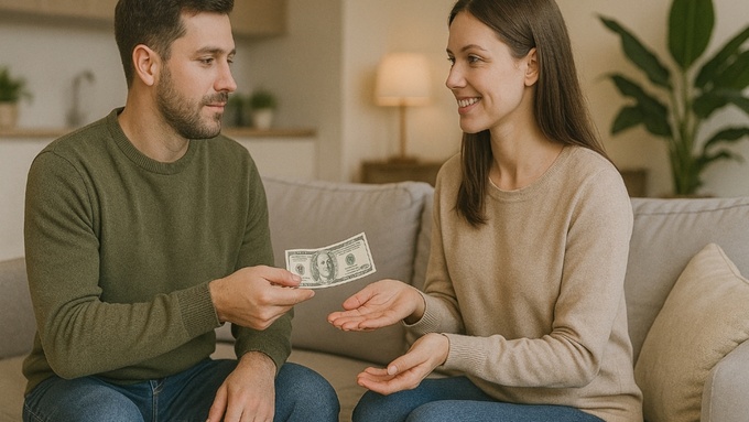 Зарплата за домашние дела / Изображение сгенерировано ИИ ChatGPT / amic.ru