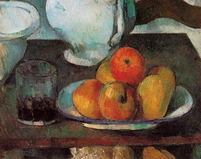  Still Life with Apples and a Glass of Wine. (1877-79). Автор: Поль Сезанн. 