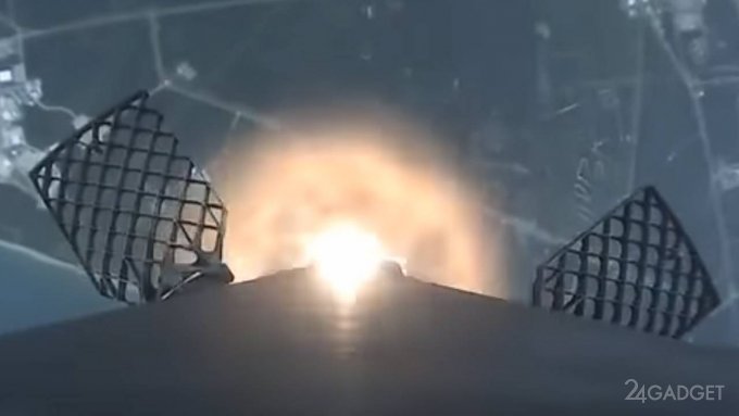 Опубликовано видео полного полета с бортовой камеры SpaceX Falcon 9