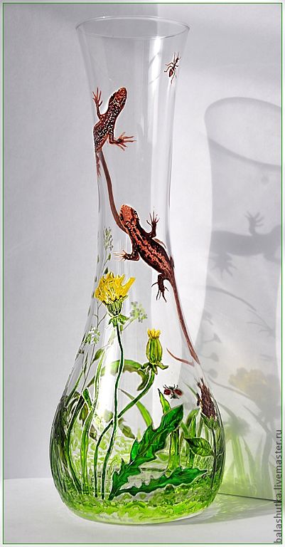 Вазы расписанные вручную в витражной технике. Автор Екатерина Балашова Москва. Вазы расписанные вручную в витражной технике. Автор Екатерина Балашова Москва. handmake