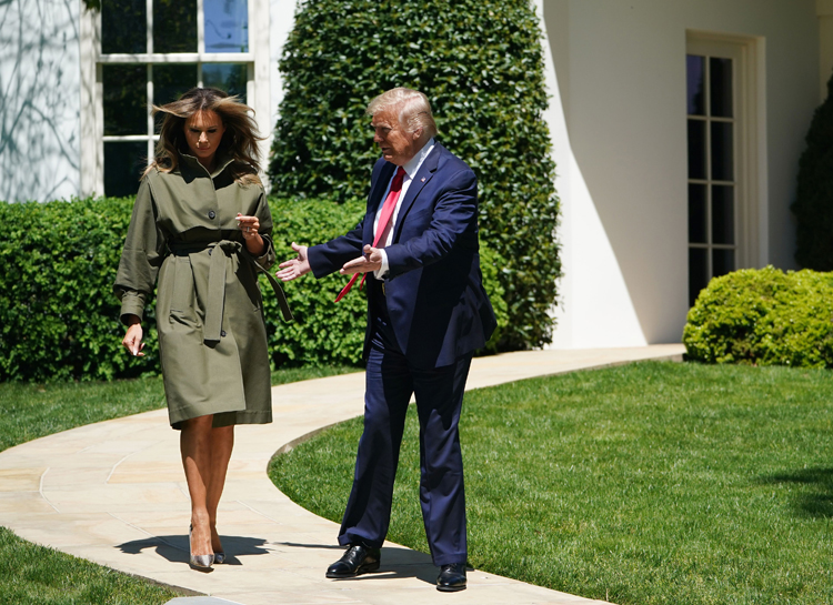 Мелания Трамп появилась на публике спустя полтора месяца самоизоляции Звезды,Новости о звездах