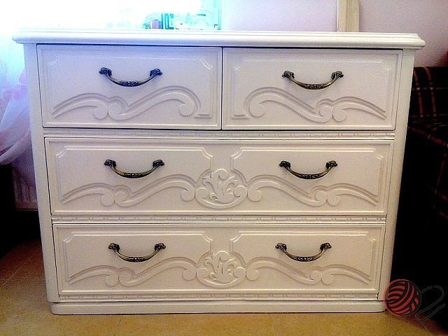Обновил комод. Как Вам идея? handmake,дерево,поделки своими руками,разное,строительство и ремонт
