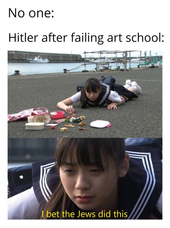 японская школьница уронила обед мем