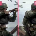 Сравнение графики Call of Duty: WWII: PS4 vs PS4 Pro  