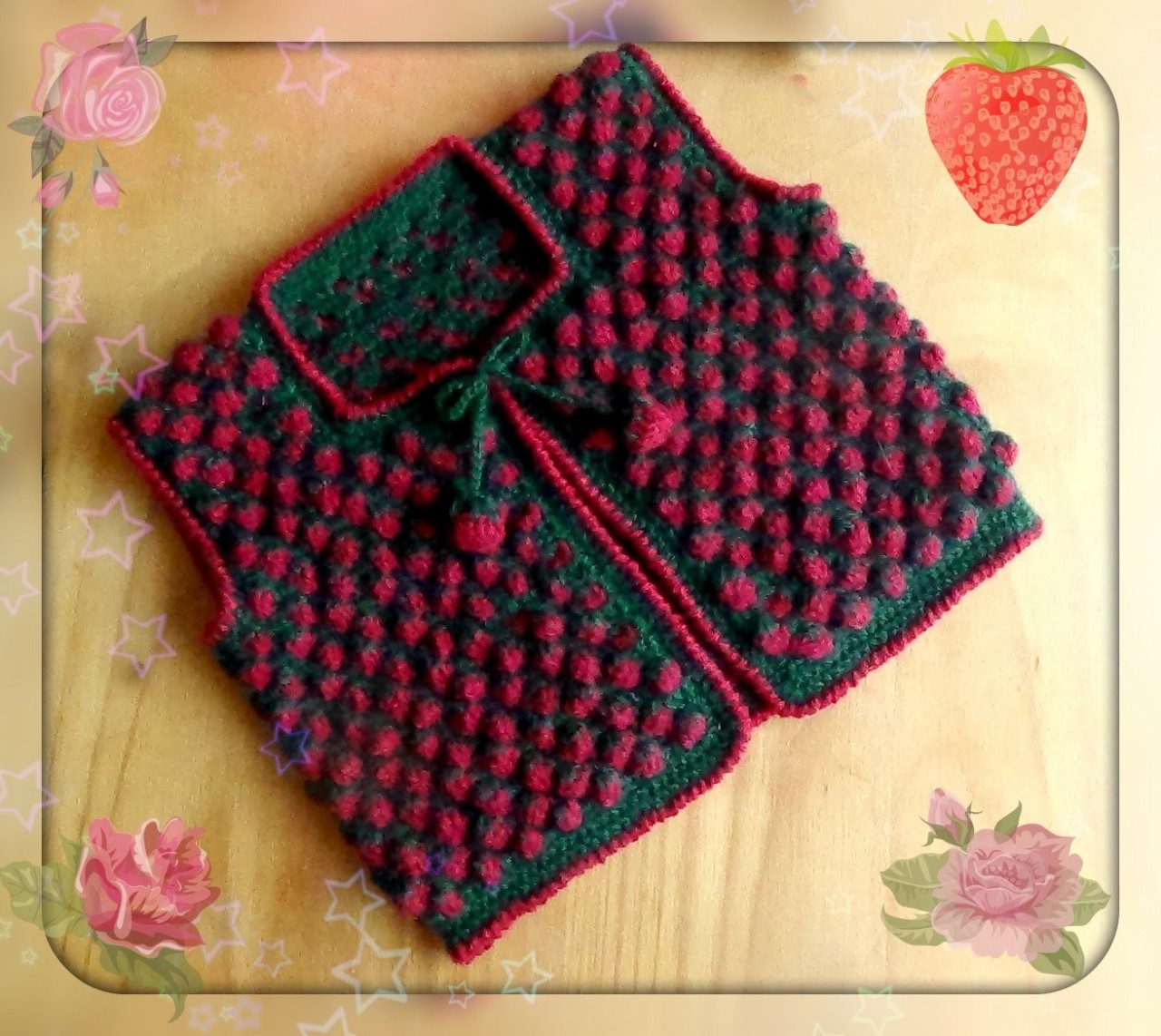 Узор «Клубнички» крючком: схема и видео мастер-класс Узор «Клубнички» крючком: схема и видео мастер-класс вязание