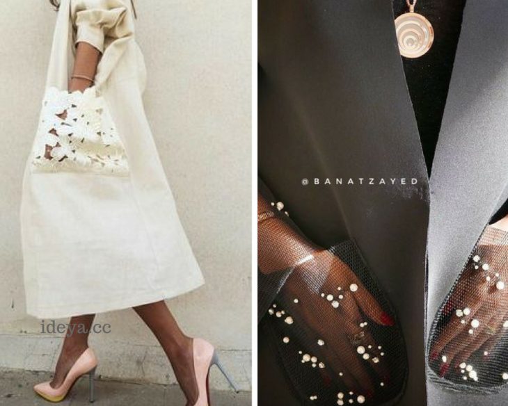 Ажурные карманы -  модная деталь этого сезона