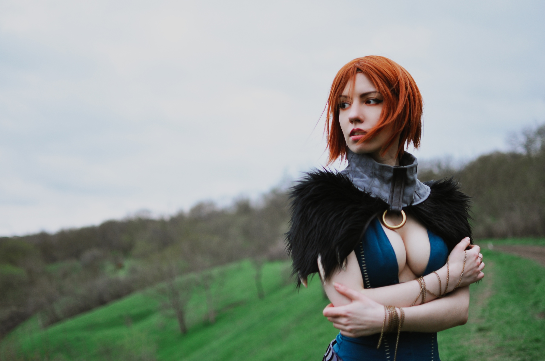 Косплей. Серый Страж - Героиня Ферелдена из Dragon Age: Начало Игры,косплей