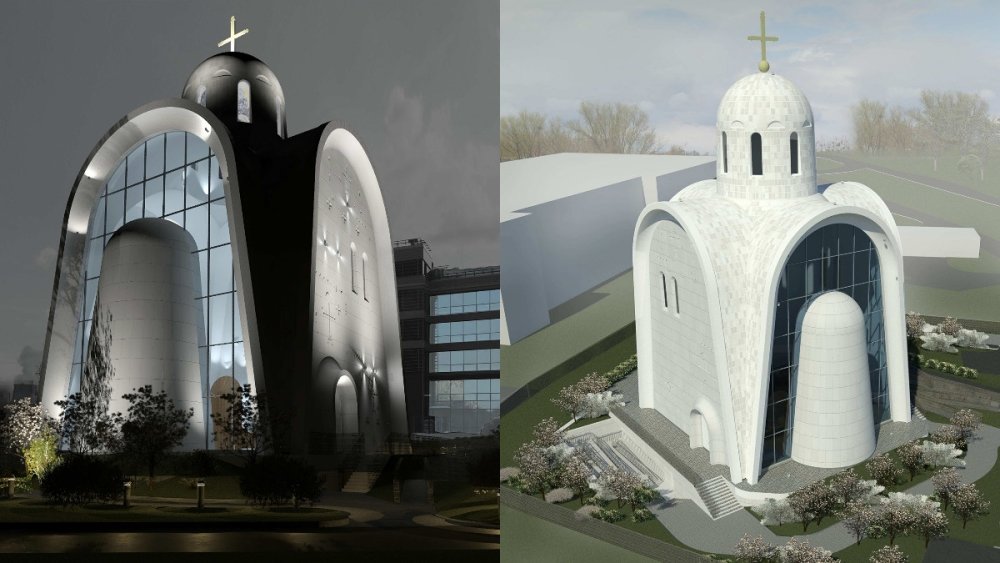 Православный храм со стеклянной стеной построят рядом с рекой Сетунь в Москве