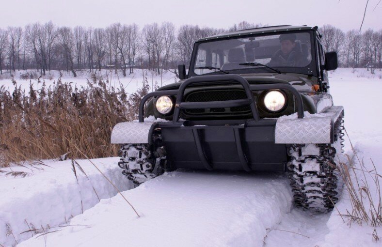 Гусеничный УАЗ? Нет – это вездеход «Ухтыш» Гусеничный УАЗ? Нет – это вездеход «Ухтыш» вездеходы