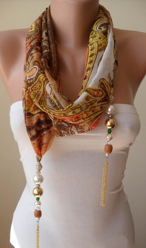 Стильные шарфы своими руками аксессуар, может, затем, шарфа, который, можно, муфту, кольцо, через, красиво, работе, такой, уникальный, нужно, женщины, вощеную, ожерелья, кольца, несколько, создания